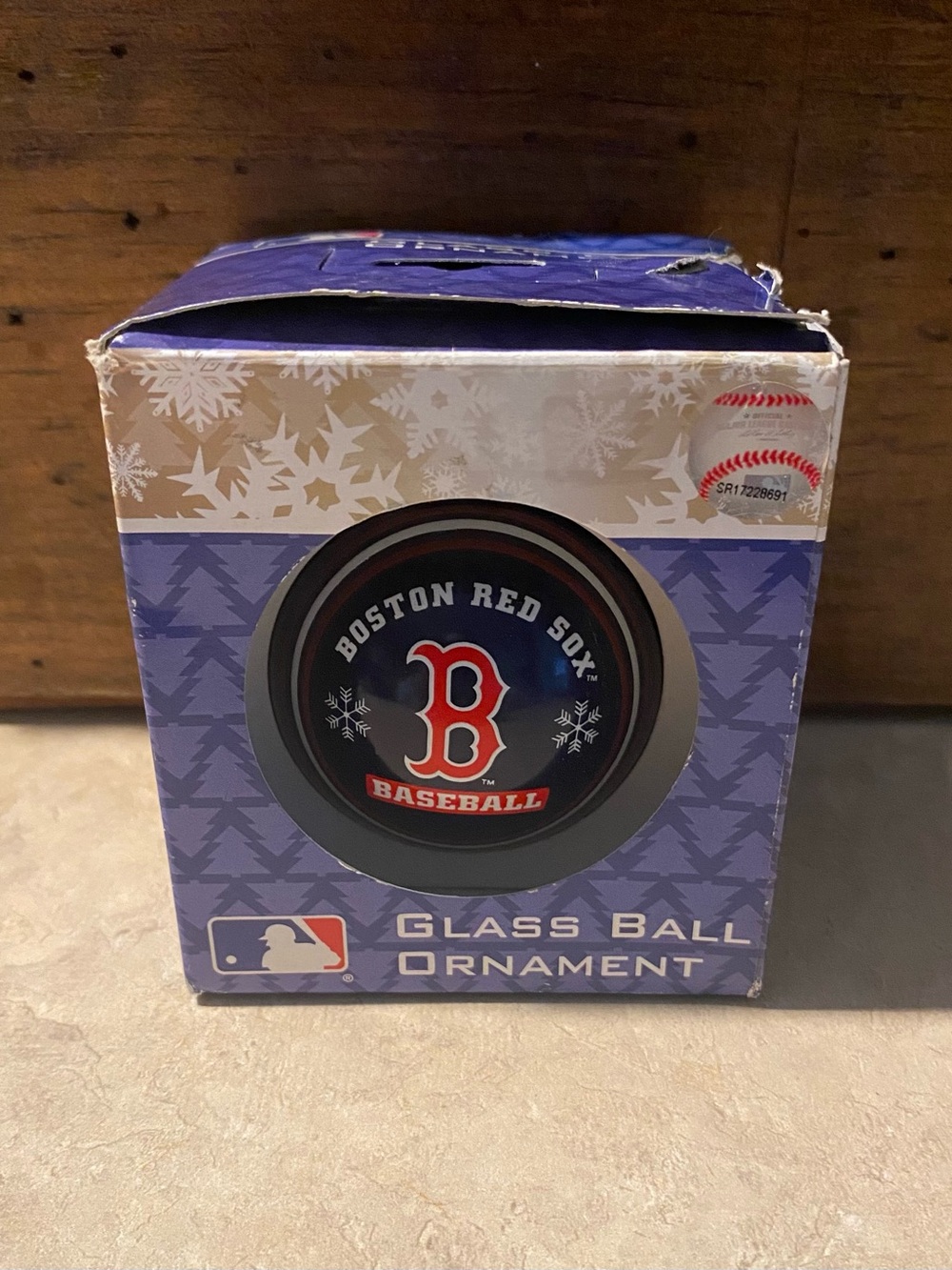 MLB Boston Red Sox Glass Ball Christmas Ornament Baseball Forever Collectibles